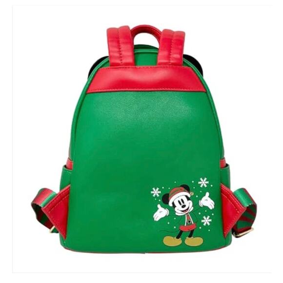 Loungefly Christmas Mickey Mouse Elf Cosplay Mini Backpack main image 7